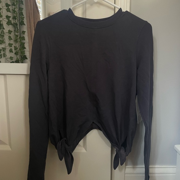 * NWT Athleta Plum Nirvana Side Tie Sweatshirt - Picture 1 of 4